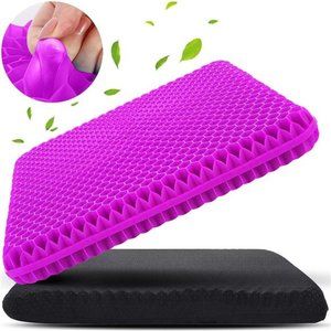 Gel Seat Cushion for Long Sitting (Super Large & Thick), Soft & Breathable